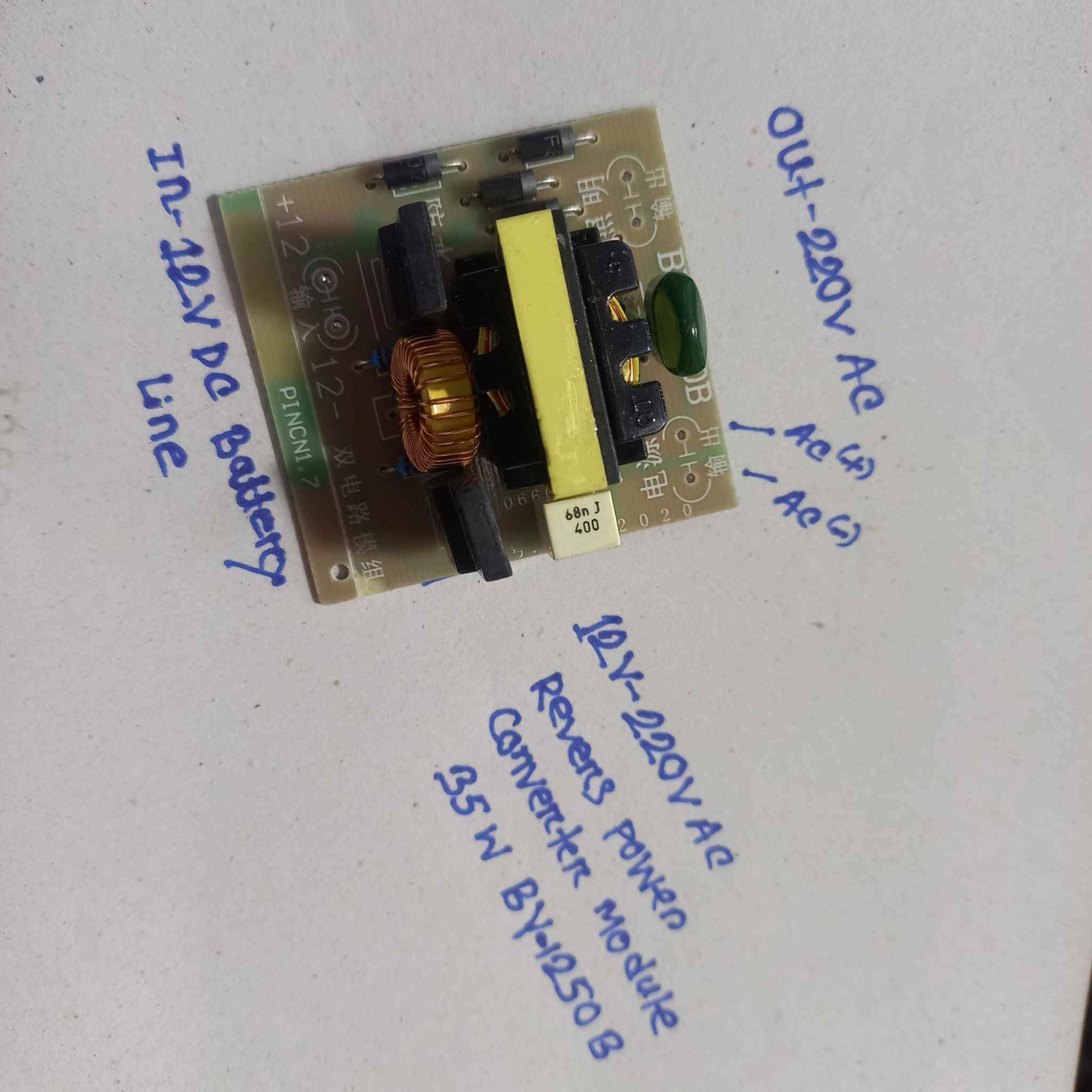 Picture of DC12V To AC220V 35W Step-Up Transformer Boost Converter Module