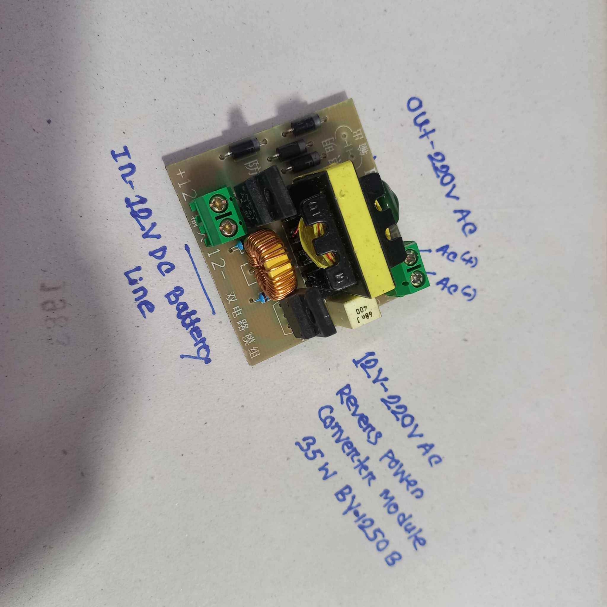 Picture of DC12V To AC220V 35W Step-Up Transformer Boost Converter Module