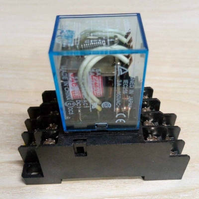 Picture of AC 220V 14-Pin Electromagnetic Relay with PTF14A Socket