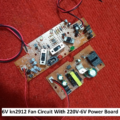 Picture of KN-2912  Charger FAN Circuit With 220V Power Board -DC 6V Light Fan Charger Circuit Charging Control Fan Circuit Board For AC DC Charger Fans