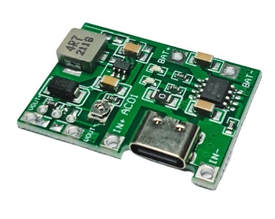 Picture of Type C Lithium Li-ion 18650 3.7V 4.2V Battery Charger Board DC-DC  Type C Step Up Boost Module Integrated Circuits