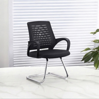 Picture of Mesh Visitor Staff Meeting Chair  Black