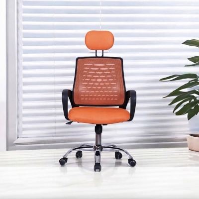 Picture of High-back Mesh Computer Office Chair-Orange
