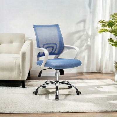 Picture of Low-back Executive Office Mesh Chair-Blue