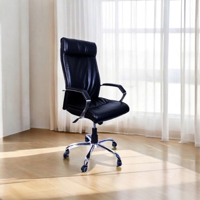 Picture of High-back Swivel Manager Chair For Any Office Black