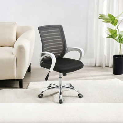 Picture of Modern White Mesh Executive Task Office Chair