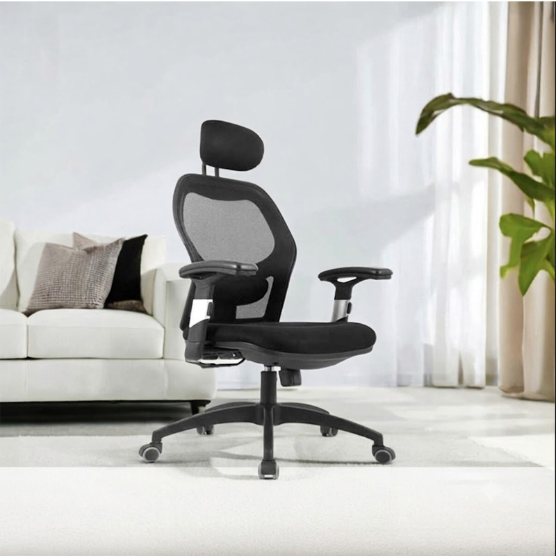 Picture of High-back Smart Adjustable Headrest & Handrest Gaming Chair Black