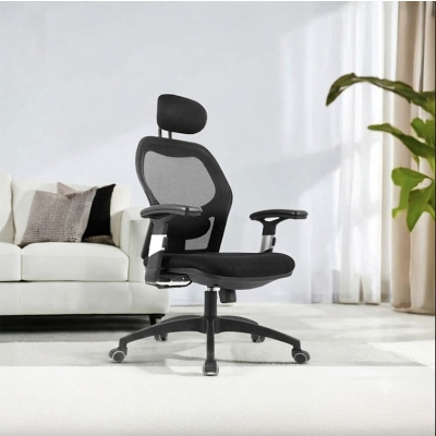 Picture of High-back Smart Adjustable Headrest & Handrest Gaming Chair Black