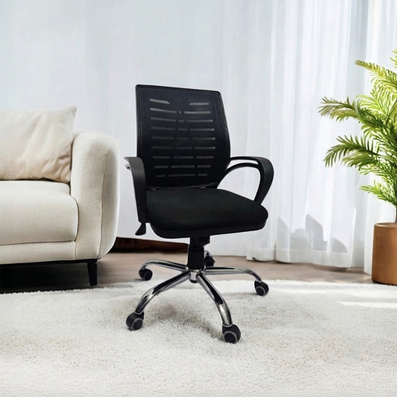 Picture of New Design Low-Back Swivel Chair Black