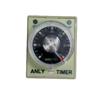 Picture of Base With ANLY AH3-2 Delay Timer Relay AC 220V 8-Pin 0–60Min