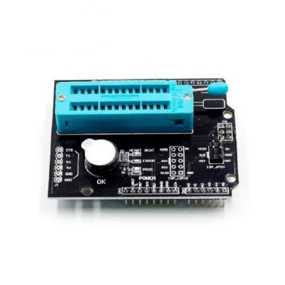 Picture of AVR ISP Programmable Expansion Shield Board Burning Bootloader Programmer Atmega328P Boot Loader Module With Buzzer & LED Indicator For Arduino UNO R3