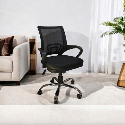 Picture of Comfortable Swivel Mesh Chair-with Seat Cover