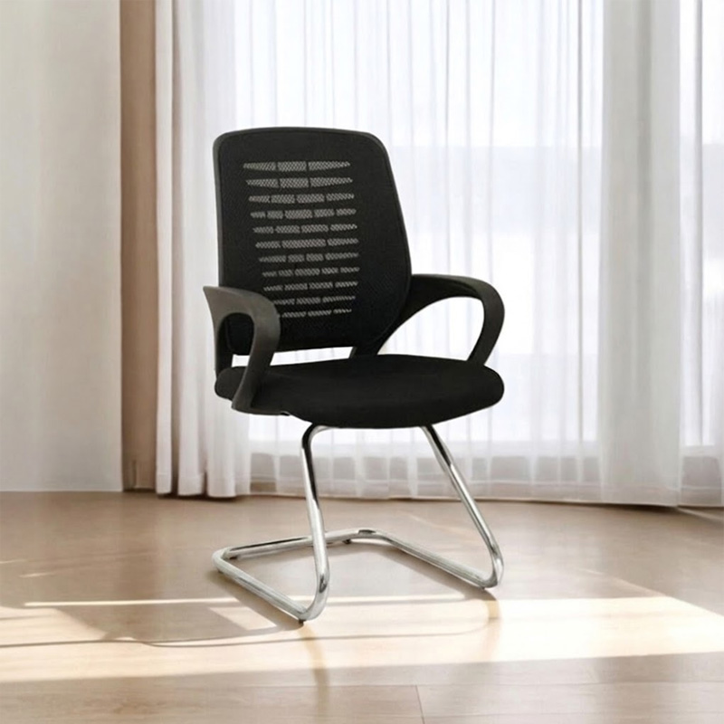 Picture of Ergonomic Mesh Visitor Chair-Black
