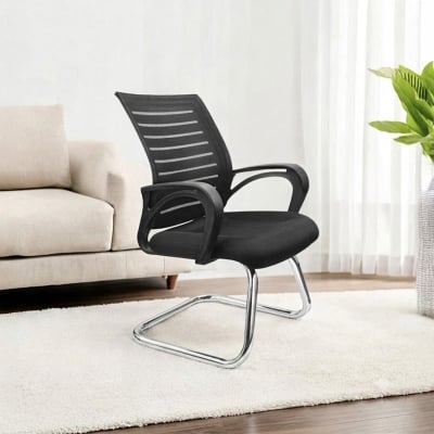Picture of Modern Arm Office Mesh Visitor Chair - Chair