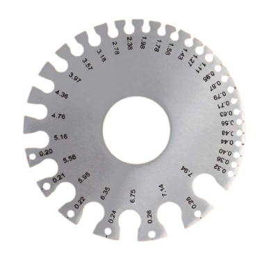 Picture of SWG Wire Gauge Measuring Tool Stainless Steel