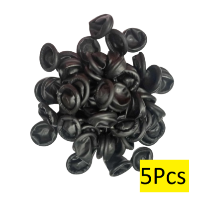 Picture of 5Pcs -Anti-Static ESD Finger Cots Black Reusable Latex