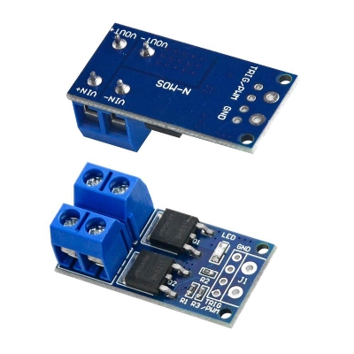 Picture of 400W DC Motor Speed Controller 5-36V PWM MOSFET Module for Motor, Fan, Light, Heater High Power Load Trigger Switch Driver