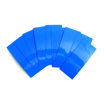 Picture of 5Pcs-Premium 18650 Battery PVC Heat Shrink Tube Dark Blue Wrap for Repacking