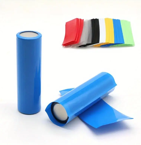 Picture of 5Pcs-Premium 18650 Battery PVC Heat Shrink Tube Dark Blue Wrap for Repacking