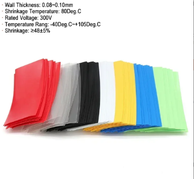 Picture of 5Pcs-Durable Transparent Heat Shrink Tube for 18650 Battery PVC Protection Sleeve