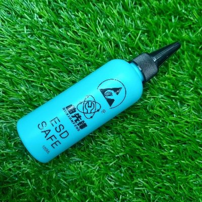 Picture of 100ml ESD-Safe Flux Dispenser Bottle  Needle Tip for Precision PCB & Electronics Work