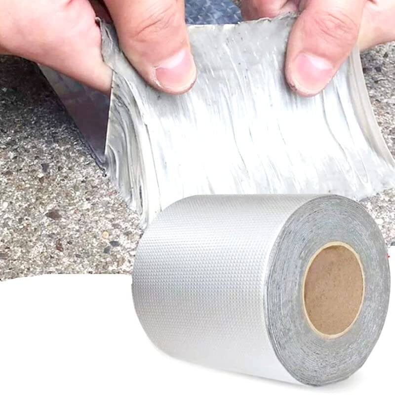 Picture of 1ft x 4in Butyl Rubber Seal Tape Strong Adhesive, Waterproof for Roof & Gutter Repair