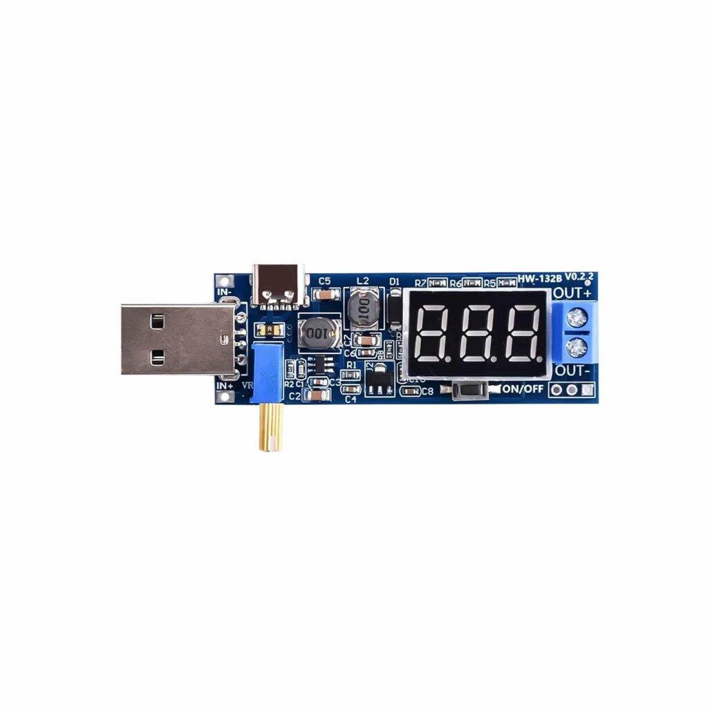 Picture of Type‑C DC‑DC Boost Converter Module 5 V to 3.3 V/9 V/12 V/24 V Adjustable