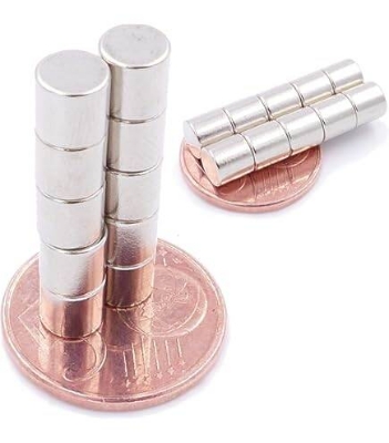 Picture of Neodymium Magnets N52 10x6mm Mini High Strength Disc