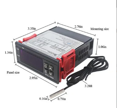 Picture of STC1000 Dual Relay Temperature Controller 220V for Heating/Cooling