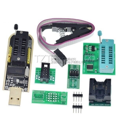 Picture of CH341B Programmer Kit with SOP8/16 Clip Flash, Backup & Recover BIOS Chips