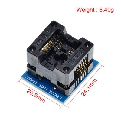 Picture of CH341B Programmer Kit with SOP8/16 Clip Flash, Backup & Recover BIOS Chips
