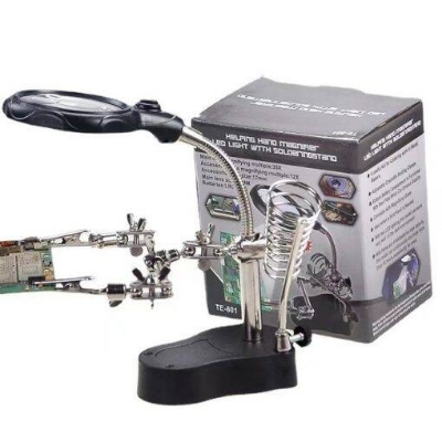 Picture of TE-801 Third Hand Soldering Station with LED Light & Magnifier Precision Repair Tool