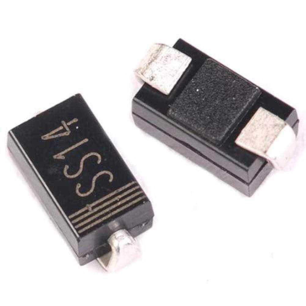 Picture of 5Pcs - SS14 1A 40V Fast Recovery Schottky Diode | SMA SMD for Inverter & Power Circuits Adapters