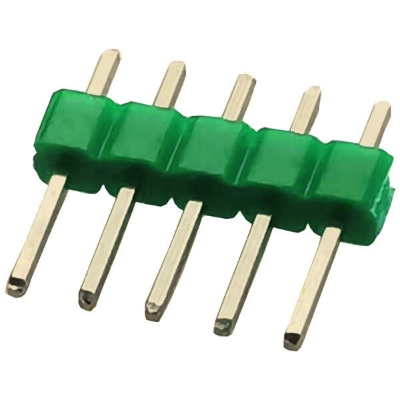 Picture of 5Pcs-Green 40x1 -Pin Header Strip 2.54mm Male Pins, Straight, Perfect for Electronics Projects