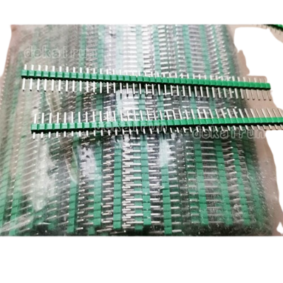 Picture of 5Pcs-Green 40x1 -Pin Header Strip 2.54mm Male Pins, Straight, Perfect for Electronics Projects