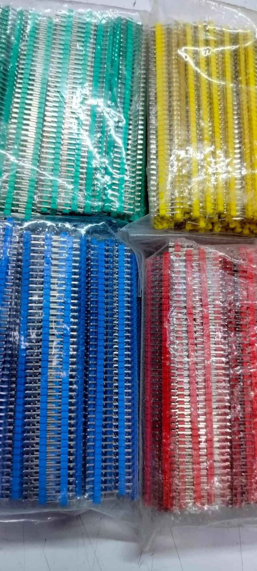 Picture of Blue  Straight Male Header 40-Pin Blue Compatible with Arduino, Breadboard, PCB DIY Kits - 5Pcs