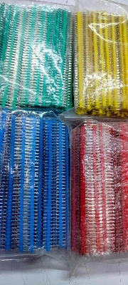 Picture of Blue  Straight Male Header 40-Pin Blue Compatible with Arduino, Breadboard, PCB DIY Kits - 5Pcs
