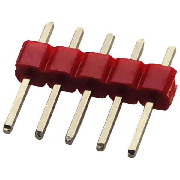 Picture of 40x1 Red Male Header Single Row, 2.54mm Connector for Arduino & PCB DIY Prototyping - 5Pcs