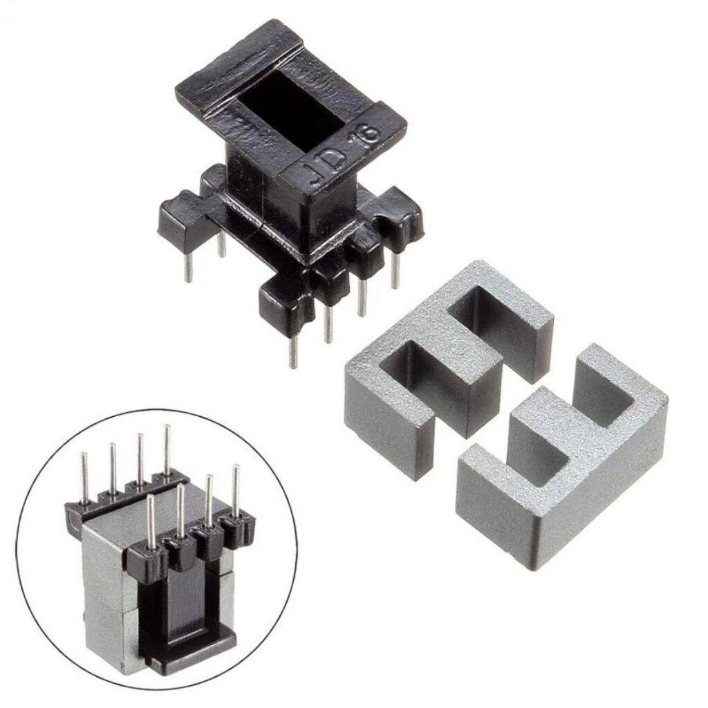 Picture of EE25 Transformer Set with 4+4 8Pin Bobbin Ferrite Core for Power Circuit Projects