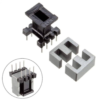 Picture of EE25 Transformer Set with 4+4 8Pin Bobbin Ferrite Core for Power Circuit Projects