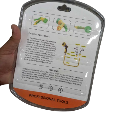 Picture of Orange Water Spray Gun Durable, Leak-Proof Nozzle for Car, Plants & Outdoor Cleaning