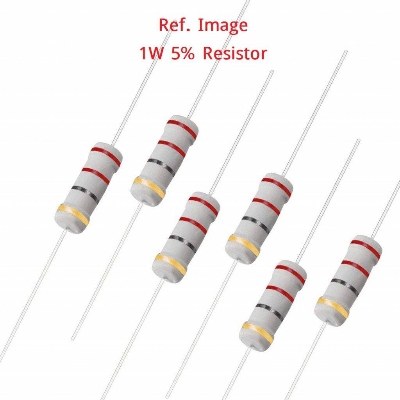 Picture of 25pcs 1W 3.3K Ohm Metal Film Resistor