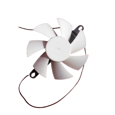 Picture of White 18V DC 3" Cooling Fan 2 Wire Motor Fan for Induction Cooker, Heatsink & Electronic Devices