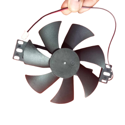 Picture of BLACK 18V Induction Burner Cooling Fan  4-Inch DC 18V Motor 2-Pin Cable High-Speed Quiet Fan for Induction Cooker & Heatsink Cooling