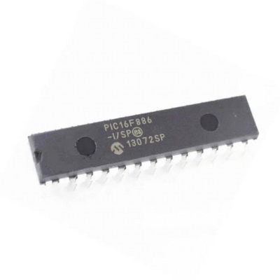 Picture of  PIC16F886-I/SP Microcontroller (DIP-28)