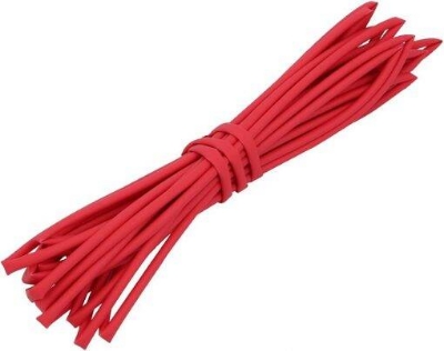 Picture of 2mm Red Heat Shrink Tubing  Premium Electrical Wire Protection & Connector Repair Sleeve - 3Gauge