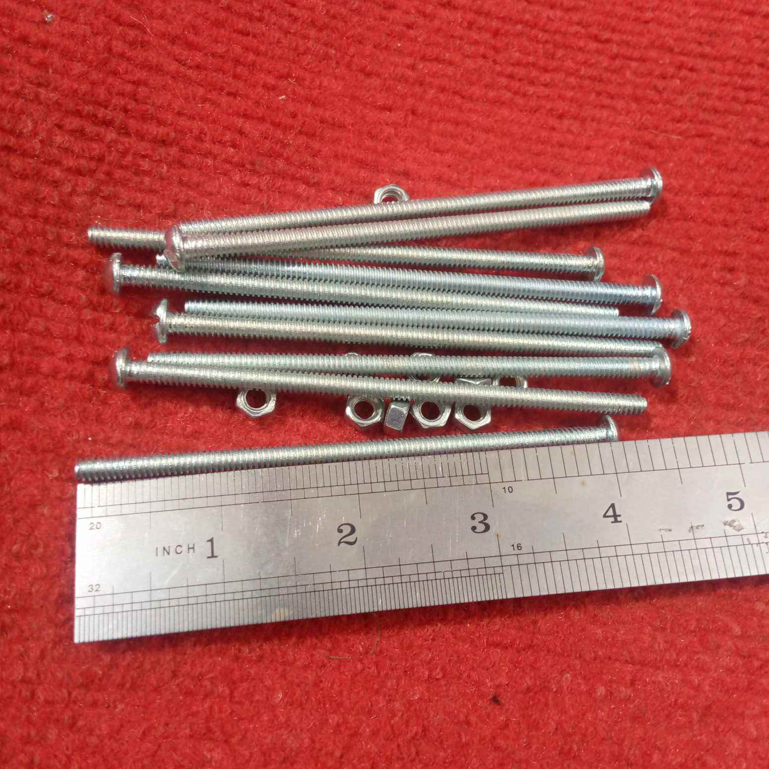 Picture of 10Pcs – Stainless Steel 225x4mm 5″ Inch SS Coating Chipboard Screws Phil-lips Flat Head