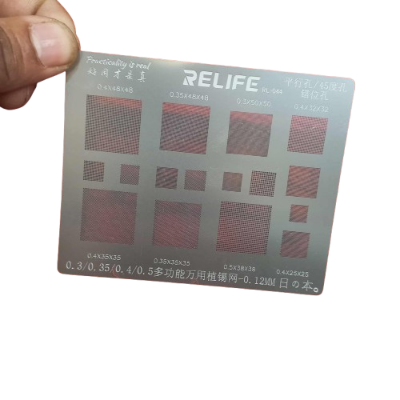 Picture of High-Quality RELIFE RL-044 IC Reballing Steel Stencil for Smartphone Repair