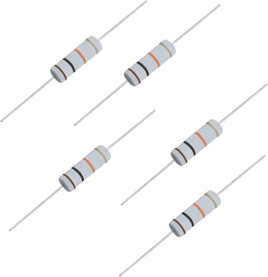 Picture of 2pcs 10K Ohm 5W Axial Lead Resistor ±5% Tolerance High Power