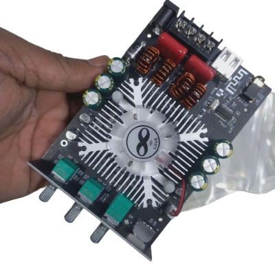 Picture of ZK-1602T Bluetooth Audio Power Amplifier Board with APP Control & 12V Cooling Fan
